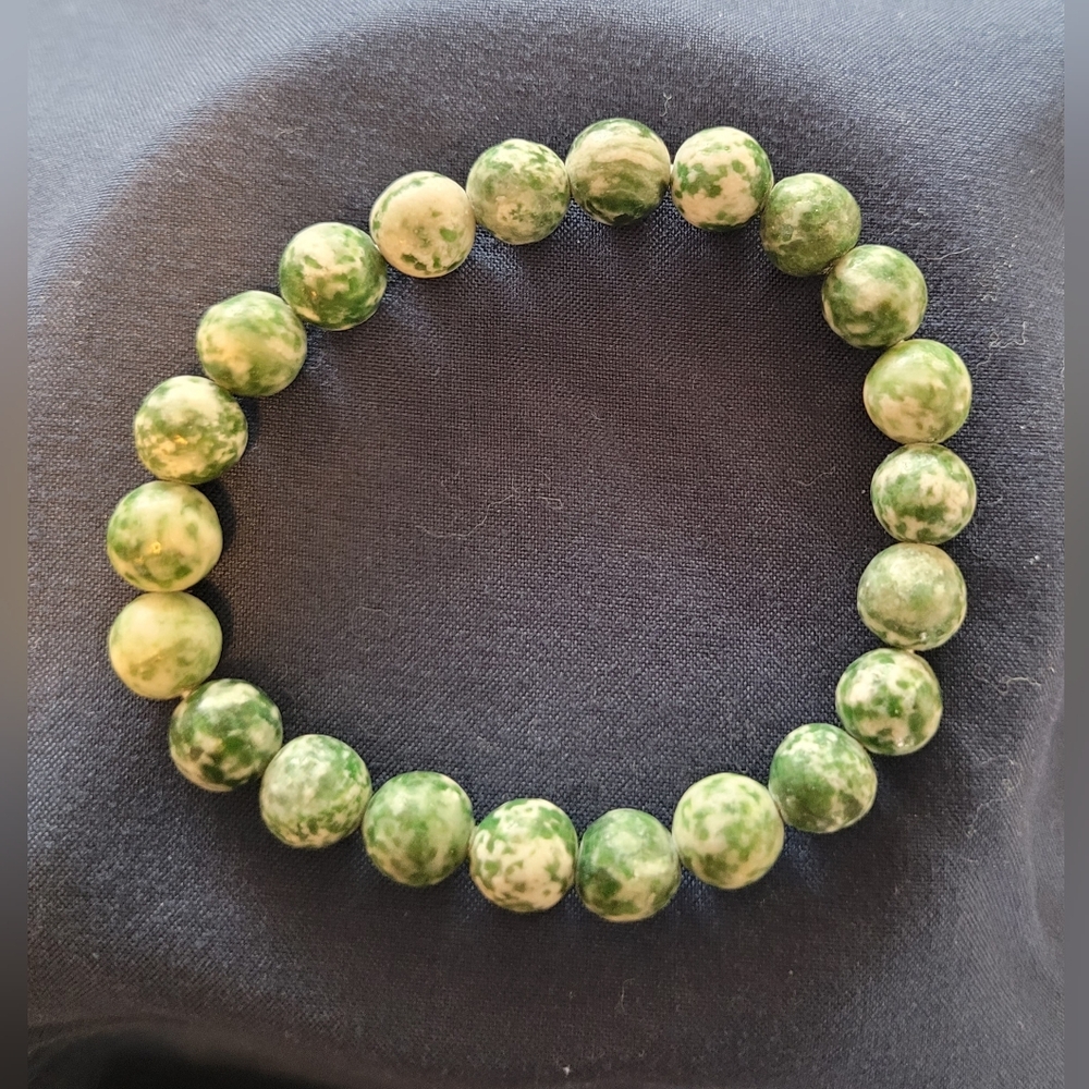 Natural Tree Agate Beaded Bracelet